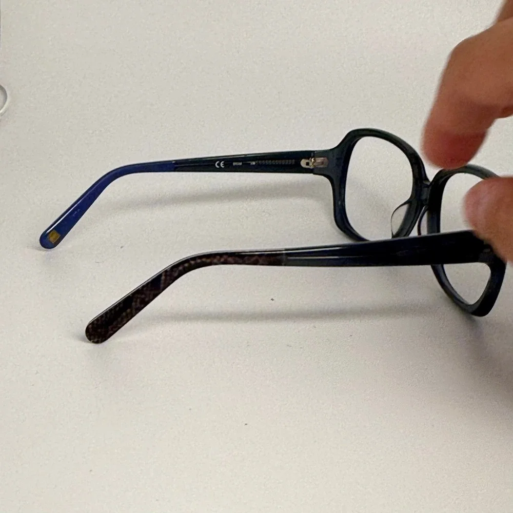 Nine West Womens Square Eyeglass Frames Teal Blue Tortoise 57-16-130 NW5088